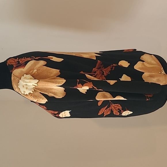 Cache Floral Black Cardigan Size L - Picture 4 of 8